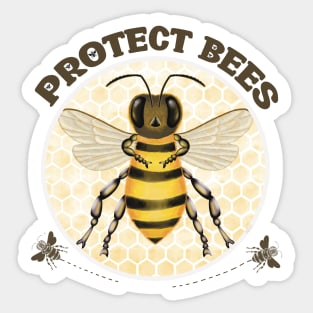 Pleading Bees Sticker